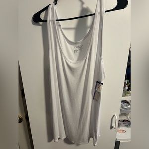 White and purple tank